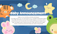 create a special baby announcement invitation