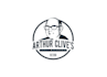 do modern line caricature logo design