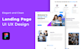 do professional web landing page UI UX design in figma