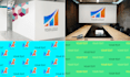 create unique zoom,google virtual backgrounds with your  logo