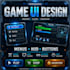 create game graphic UI, menus, and buttons