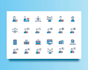 custom vector icons for website or app