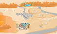 design a custom illustrated map for your festival, camp or venue