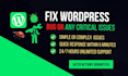 fix wordpress issues, wordpress errors, and bugs