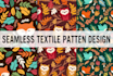 create seamless pattern designs, textile patterns, fabric print patterns