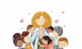 draw a charming children book illustration and book cover