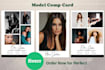provide professional and unique model card design services