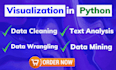 do data cleaning, wrangling, and visualization in python