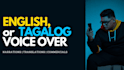 produce professional voice overs in english or tagalog