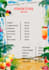 create attractive food menus