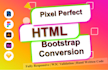 convert figma to html, figma to react, xd to html css bootstrap or tailwind css