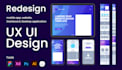 design mobile app UI UX and website UI UX
