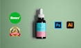 do cbd label design hemp label cbd oil label, bottle label