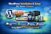 install wordpress, domain, hosting and SSL setup