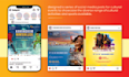 create instagram posts, facebook posts, social media graphics