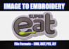 do embroidery digitizing in dst pes emb file in few hours