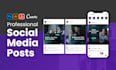 medical, real estate, restaurant social media facebook and instagram post design