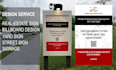 design real estate sign, street sign, yard sign, banners