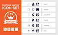 design custom vector icon set