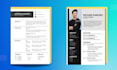 do professional resume design and modern CV template
