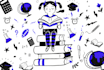 make vector doodle art illustration, doodle pattern, doodle sticker, nft design
