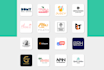 do custom logo design unique modern brand identity affordable and professional