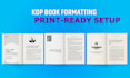 format your book for KDP and print ready press production