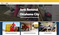 design junk removal website dumpster website hauling website