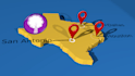 create a custom 3d map animation video