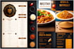 digital or animated food menu card mesigns