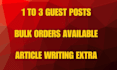 write and publish a guest post on authority websites