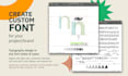 design custom font for your brand, web and project