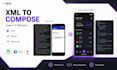 convert your UI design to an android jetpack compose or XML app