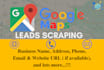 scrape google maps for business leads with email addresses