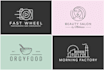 design modern minimalist line art logo design