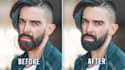 remove beard stray hairs, flyaway, fill hair gap