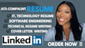 write engineering, software engineer, tech, technical resume IT resume writing
