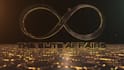 create gold particles 3d logo intro video