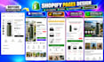 clone shopify landing page design in gempages or pagefly and advertorial pages