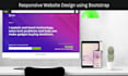 design a responsive website with HTML, CSS, bootstrap
