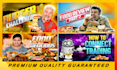 design  eye catchy youtube thumbnails