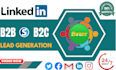 b2b lead generation targeted email list building linkedin web research