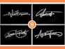 design a handwritten signature with video tutorial for your practice