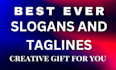 brainstorm 15 catchy slogans and taglines