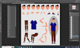 image separate layer, character separate, layer masking and multipath work
