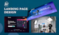 design clean and modern responsive landing page