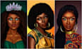 create beautiful african american character illustration