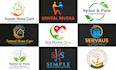 do professional healthcare medical dental wellness logo