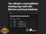 build a crossplatform desktop application with python or electronjs