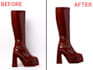 edit and retouch footwear image